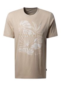 Pierre Cardin Heren Shirt lichtbruin / wit XXXL