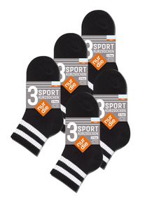 Nur Die Sportsocke Herren schwarz / naturweiß Größe 39/42