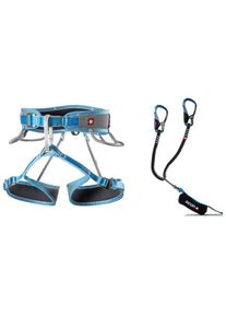 Ocun Via Ferrata Twist Tech Captur Pro Swivel Set Climbing set (XS-M, grey/blue)