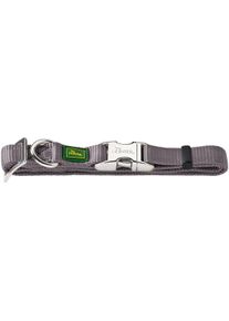 Hunter Vario Basic Alu-Strong Hundehalsband, L, grau