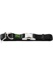 Hunter Vario Basic Alu-Strong Hundehalsband, L, schwarz