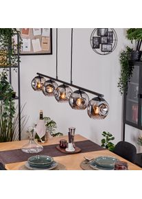 hofstein Ripoll Hanglamp, Kogellampje, Hanglamp Rookkleurig, 5-lichts