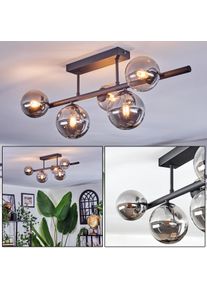 hofstein Chehalis Plafondlamp, Kogellampje Rookkleurig, 5-lichts