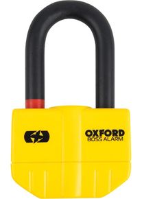 Oxford Boss 14mm, brake disk lock w. alarm , color: Black/Yellow , size: 14 mm