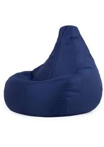 Veeva Outdoorsitzsack Liegestuhl , Dunkelblau , Kunststoff , 90x73x84 cm , Hergestellt in Deutschland , Gartenmöbel, Gartenstühle, Outdoor-Sitzsäcke