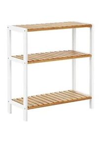 Hansiro Pflanzenregal , Weiß , Holz , 26x66x60 cm , Badezimmer, Badezimmerregale, Badregale