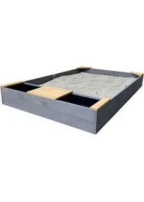 AXI Ambia Garden Sandkasten , Braun, Grau , Holz , Hemlocktanne , 115x21.8x180 cm , unisex , EN 71, CE, FSC 100% , hoher Rand , Freizeit & Co, Gartenspielzeug, Sandkästen