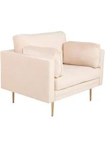 Livetastic Sessel , Goldfarben, Beige , Metall, Textil , Uni , 110x84x86 cm , Wohnzimmer, Sessel, Sonstige Sessel