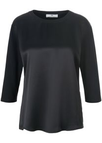 Peter Hahn - Blusen-Shirt mit Seide, schwarz, Gr. 36, Viskose