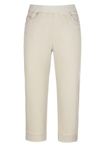 Brax - Comfort Plus-Caprihose Modell Carina Capri, beige, Gr. 19, Baumwolle