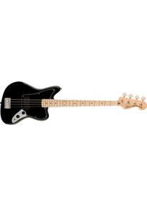 Squier Affinity Series Jaguar Bass H Black MN elektrische basgitaar (E-Bass, Ahorn, Nato, Maple), Gitarre, Schwarz