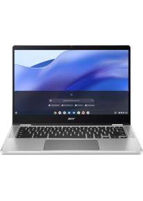 Acer CB Spin 514 CP514-3HH-R4SQ Chro Ryzen3/8GB/128GB eMMC/Radeon/14"MT (14", 8 GB, DE), Notebook, Silber