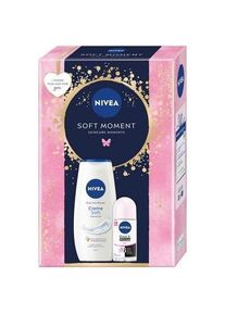 Nivea, Duschmittel, Soft Moment Cream Soft Shower Gel 250ml und Antitranspirant Roll-On 50ml (250 ml)