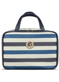 Cimi, Necessaire, Gillian Jones - Organizer Cosmetic bag w. hangup function - Dark blue/white stripes, Blau