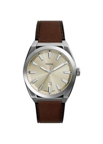 Fossil, Armbanduhr, Everett, Silber, (Analoguhr, 42 mm)