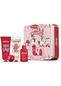 Grace Cole, Beauty Geschenkset, Körperpflege-Geschenkset in einer Dose - Weihnachtssüssigkeiten Kakao & Vanille 4 Stück (Körperpflegeset)