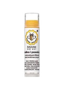 Miodowa Mydlarnia, Lippenpflege, Honigseifenhaus Lippenbalsam mit natürlichen Spf-Filtern Himbeere und Weizen 45ml (45 ml)