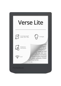 PocketBook Verse Lite (5.98", 8 GB, Midnight Grey), eReader, Grau
