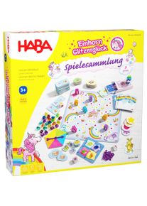Haba Einhorn Glitzerglück Spielesammlung (Englisch, Deutsch, Italienisch, Französisch)