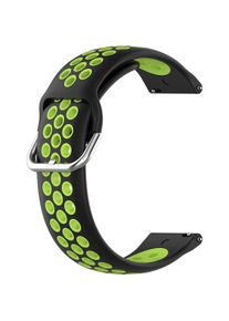 Cover-Discount 20mm Silikon Sportarmband gelöchert grün (20 mm, Silikon), Uhrenarmband, Grün
