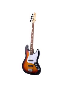 Kisai EB4 Electric bass, sunburst (E-Bass, Ahorn), Gitarre, Gelb