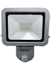 Protec.class-Werkzeug PLEDWSB20 LED-Wandstrahler mit Bewegungsmelder, 20W, 1600lm, 4000K, silber (PLEDWSB20)