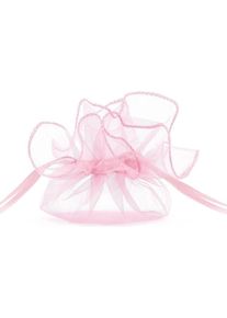 partydeco 10 sachets organza rose Harmony 25cm