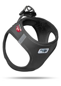 Curli Softshell Hundegeschirr, schwarz, XL