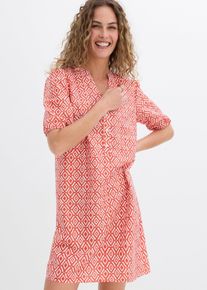 Abito tunica in viscosa fluente, Rosso, Taglia 42, bonprix