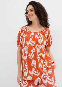Tunica in viscosa morbida, Rosso, Taglia 56, bonprix
