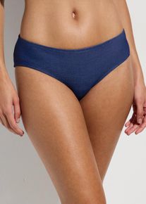 Slip per bikini effetto denim, Blu, Taglia 46, bonprix