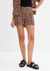 Shorts in morbida viscosa, Beige, Taglia 48, bonprix