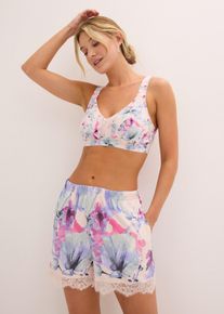 Pantaloni pigiama corti in misto viscosa morbido (pacco da 2), rosa, Taglia 46/48 (M), bonprix