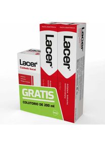 Lacer, Zahnpasta, Duplo Antiplaque Zahnpasta 125ml Mundspülung 200ml (250 ml)