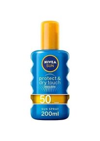 Nivea, Sonnencreme, Sun Protect & Dry SPF 50 - Invisible Sun Spray - 200ml (Sonnenspray, SPF 50, 200 ml)