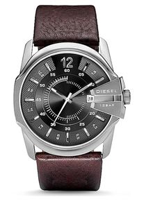 Diesel Heren Analoog horloge 'Master Chief' donkerbruin / zwart / zilver One Size