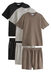 next Hausanzug Herren braun / grau / schwarz Größe S