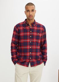 bonprix Koszula flanelowa z długim rękawem, na ciepłej podszewce, czerwony, 47/48 (3XL)