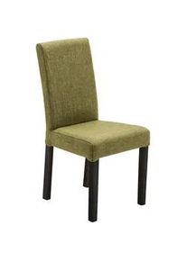 Carryhome Stuhl , Olivgrün, Buche Kolonial , Textil , Buche , massiv , eckig , 44x92x57 cm , Beinauswahl, Stoffauswahl, mit Griff , Esszimmer, Esszimmerserien