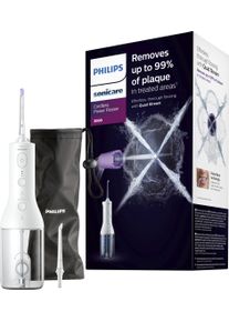 PHILIPS SONICARE Munddusche »kabelloser Power Flosser 3000 HX3826«, 2 St. Aufsätze, Quad Stream-Technologie, 2 Modi für die Reinigung, 3 Intensitätsstufen