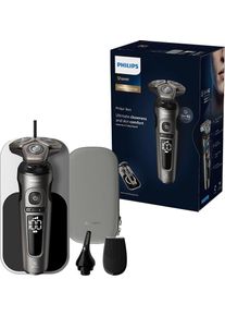 Philips Elektrorasierer »Series 9000 Prestige SP9872/15«, 2 St. Aufsätze, Etui, mit SkinIQ Technologie