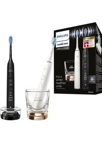 PHILIPS SONICARE Elektrische Zahnbürste »DiamondClean 9000 HX9914«, 2 St. Aufsteckbürsten, DiamondClean Premium Schallzahnbürste, Doppelpack inkl. Ladeglas
