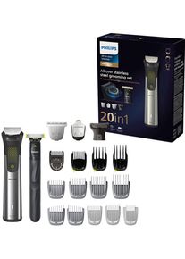 Philips Multifunktionstrimmer »Series 9000 MG9553/15«, 20 Aufsätze, All-in-One Trimmer, 20-in-1 für Gesicht, Körper und Kopfhaare