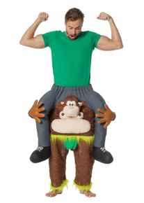 maskworld Wilder Affe Huckepack Kostüm