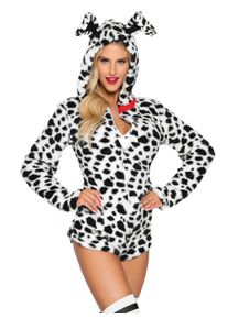 Leg Avenue Adorable body en peluche dalmatien