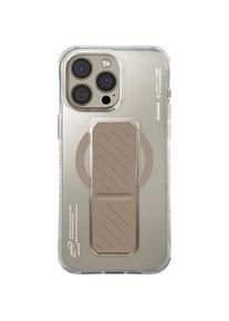 Skinarma case Axon iPhone 16 Pro 6.3" Magnetic Charging + Grip Stand champagne (Apple iPhone 16 Pro), Smartphone Hülle, Gold