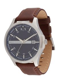 Armani Exchange Heren Analoog horloge donkerblauw / bruin / zilver One Size
