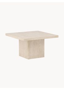 Venture Design Stolik kawowy z efektem trawertynu Qvart Beżowy S 80 x G 80 cm