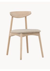 Venture Design Krzesło do jadalni Ven, 2 szt. Beżowy, Biały S 47 x G 54 cm