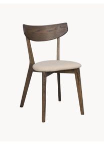Rowico Home Komplet krzeseł z drewna dębowego Ami, 2 elem. Brązowy S 48 x W 80 cm